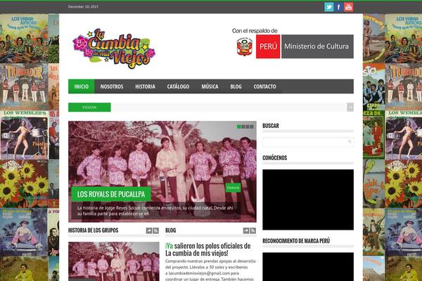 Reportage theme site design template sample