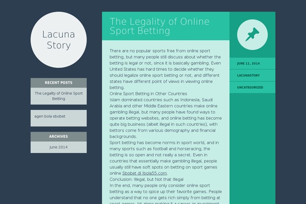Flounder theme site design template sample