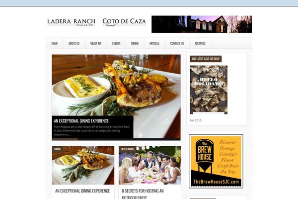 Ares theme site design template sample