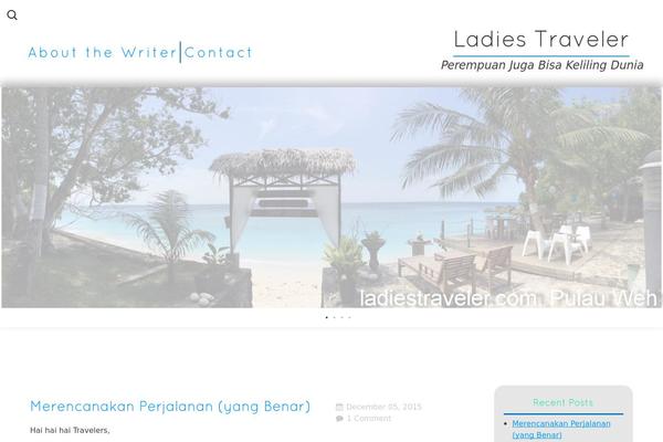 ladiestraveler.com site used Blue Scenery