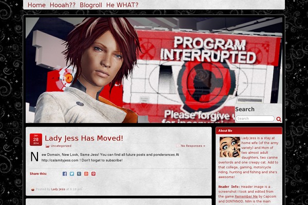 Site using About Me 3000 widget plugin