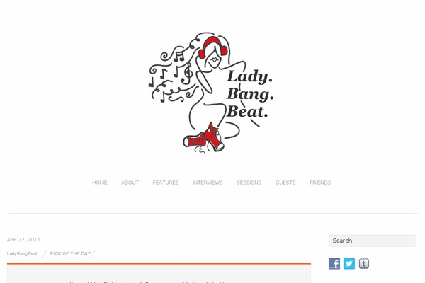 ladybangbeat.com site used Themify Base