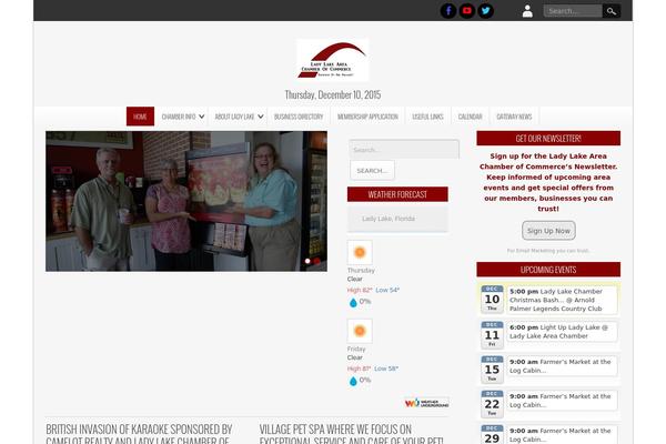 ladylakechamber.com site used Newspress-extend