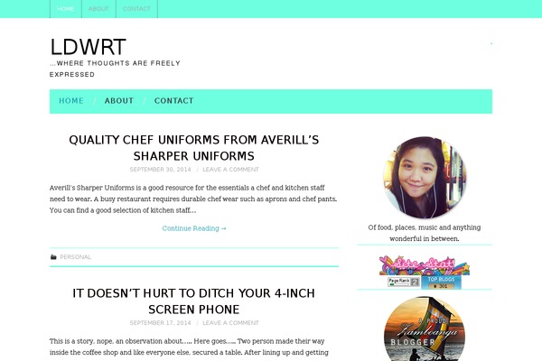 Vortex theme site design template sample