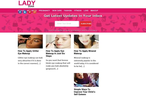 ladyzona.com site used Homeflat-child