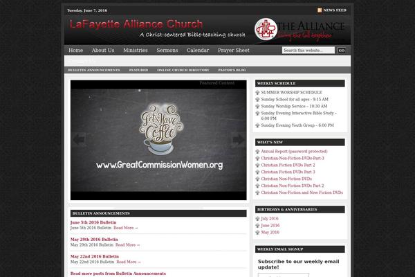 Church_40 theme site design template sample
