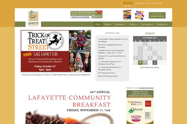 lafayettechamber.org site used Divi-lafayette