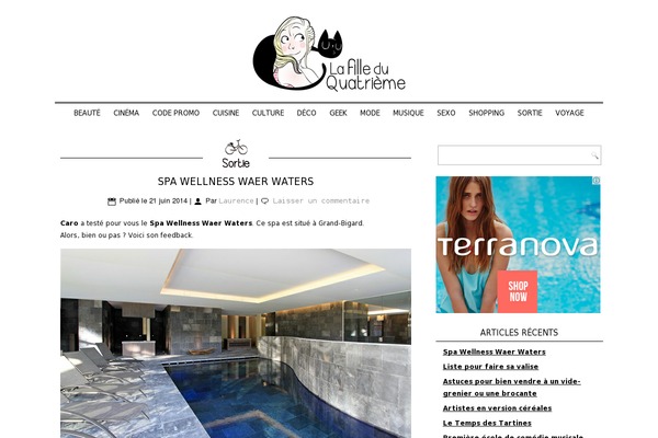 The Voux theme site design template sample