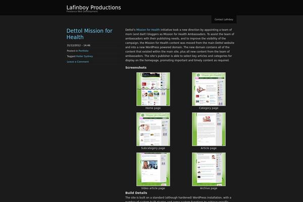 ChaosTheory theme site design template sample