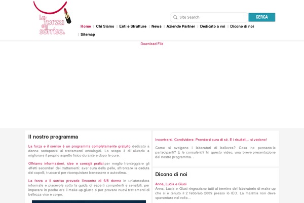 laforzaeilsorriso.it site used Frau