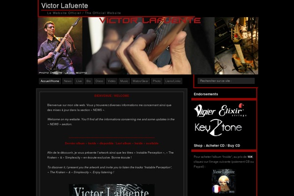 zDark theme site design template sample