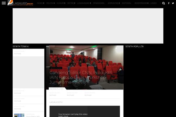 Flex Mag theme site design template sample
