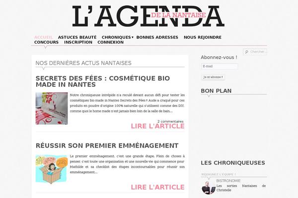 Supernova theme site design template sample