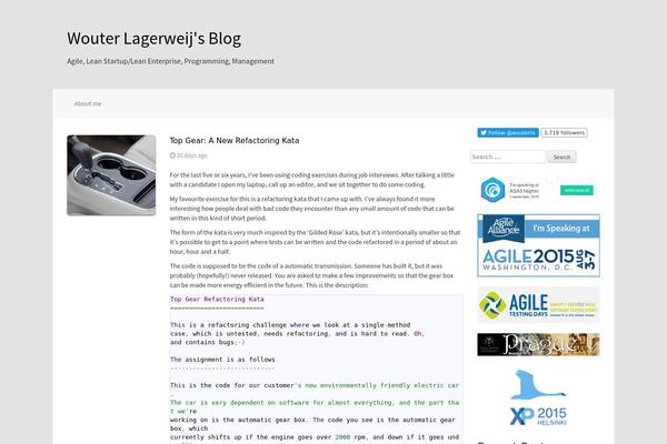 Blain theme site design template sample