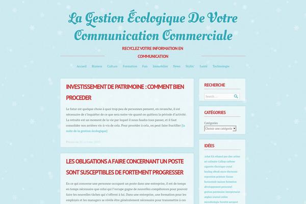 Spirit theme site design template sample
