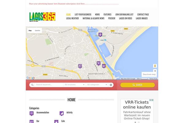 Directory theme site design template sample