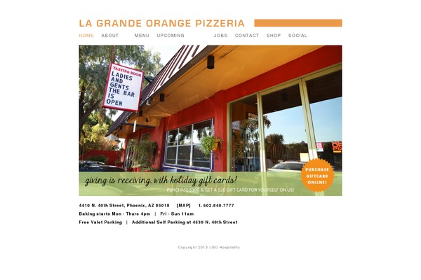 lagrandeorangepizzeria.com site used Arcadia_11