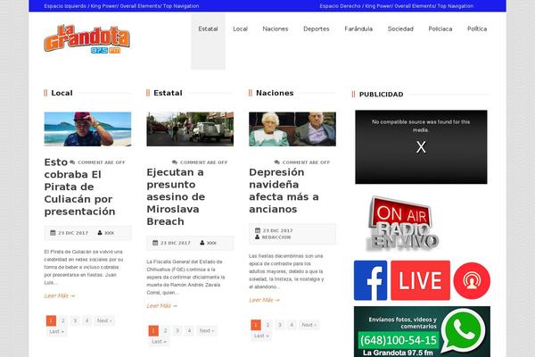 MH Newsdesk lite theme site design template sample