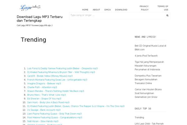 Site using SEO SearchTerms Admin plugin
