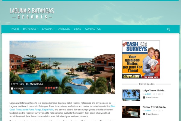 Magazin theme site design template sample