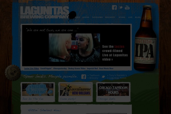 lagunitas.com site used Lagunitas