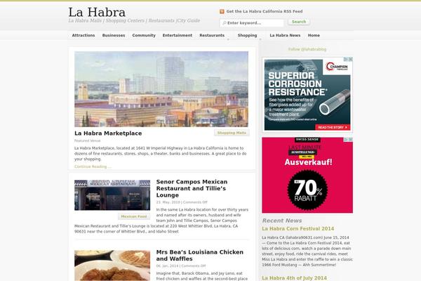 City Guide theme site design template sample