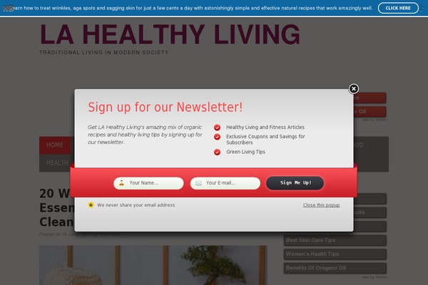 Site using Arscode-ninja-popups plugin