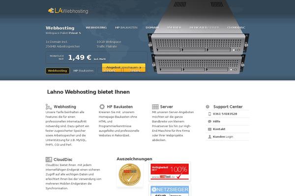 Rackhost theme site design template sample