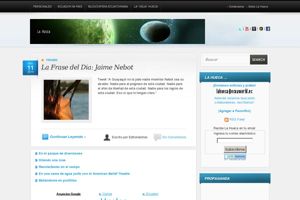 WordPress website example screenshot