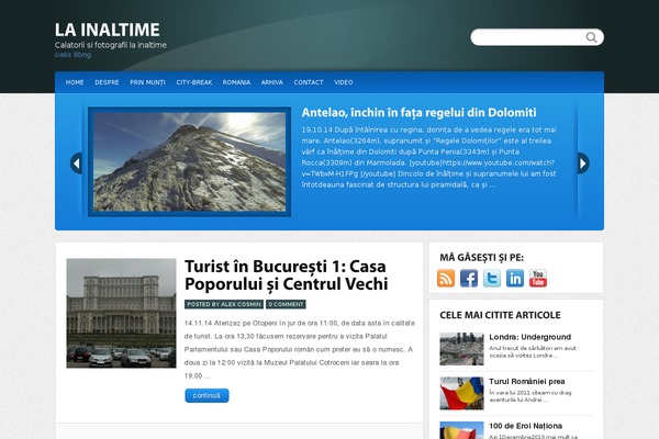 Site using FeedBurner Footer SlideUp plugin