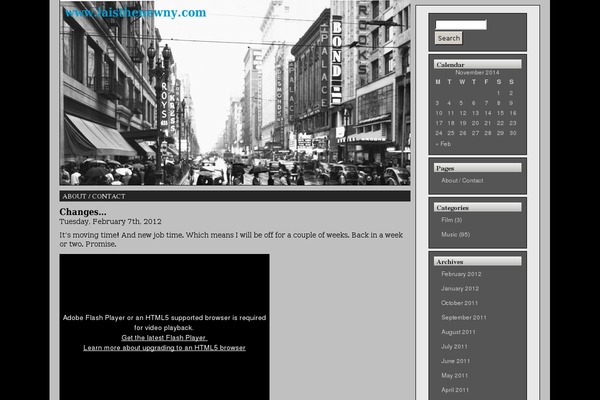 Manhattan theme site design template sample
