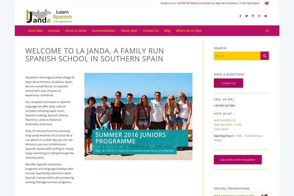 Enfold-child theme site design template sample