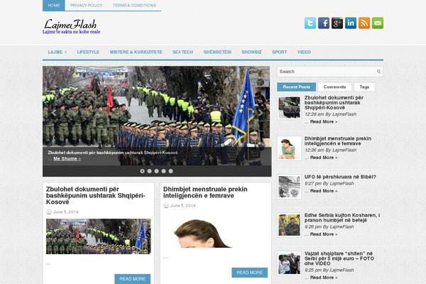 Zest theme site design template sample