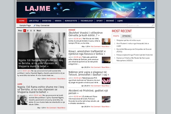 lajmevideo.eu site used Transcript