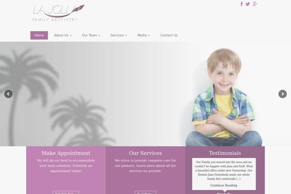Unite theme site design template sample