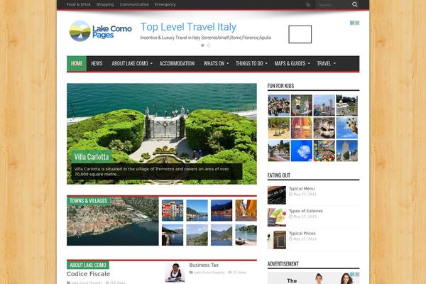 Jarida theme site design template sample