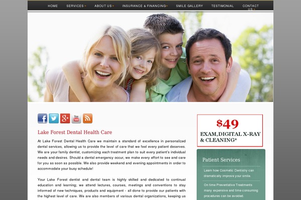 Dandelion theme site design template sample