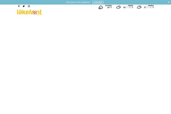 Site using Simple Weather plugin