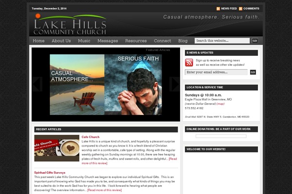 Church theme site design template sample