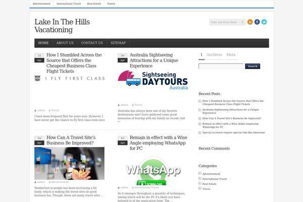 Infimag theme site design template sample