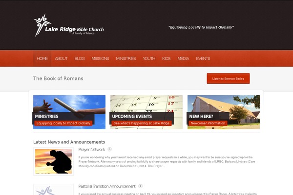 Churchope theme site design template sample