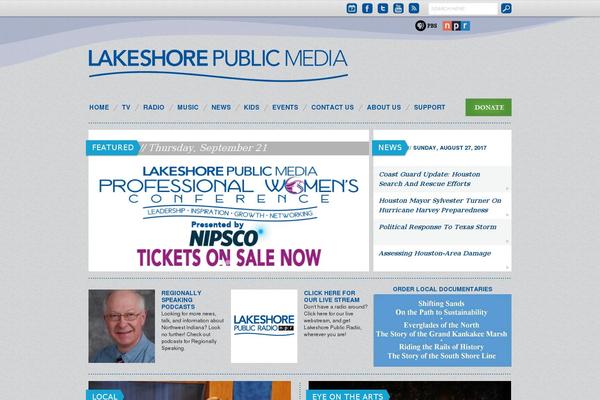 lakeshore theme websites examples