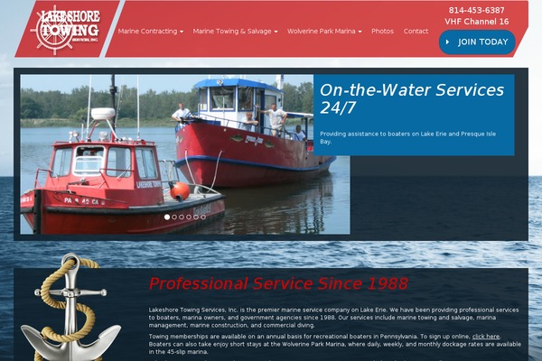 lakeshoretowing.com site used Lakeshore2014