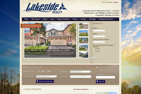 RealEstate theme site design template sample