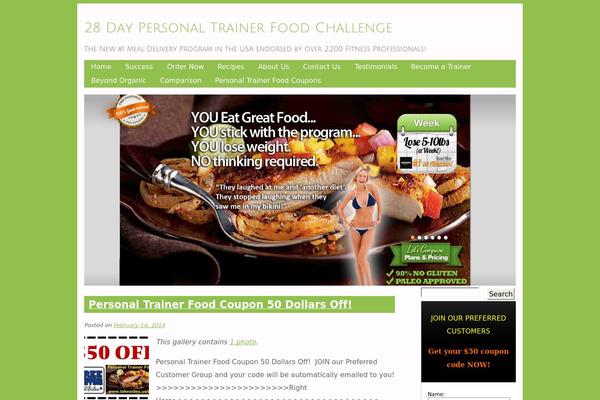 PersonalTrainer theme site design template sample