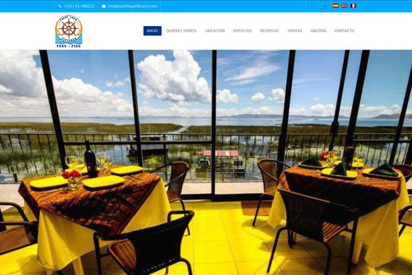 Yacht theme site design template sample