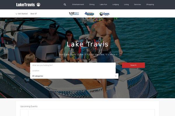 Listify Child theme site design template sample