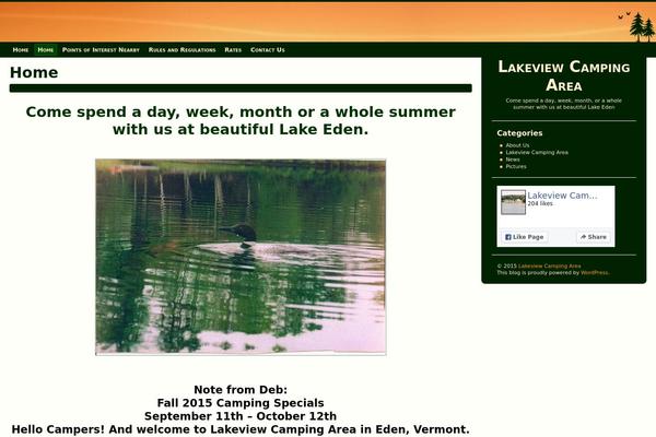 Sunset theme site design template sample