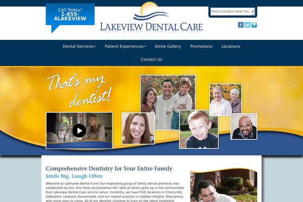 Lakeview theme site design template sample