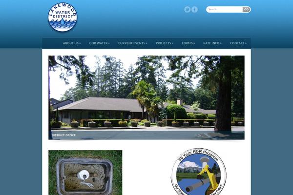 Cold theme site design template sample